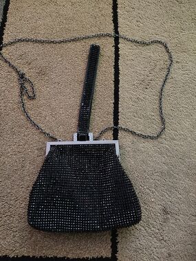 Unk Black Crystal Mini Crossbody Bag